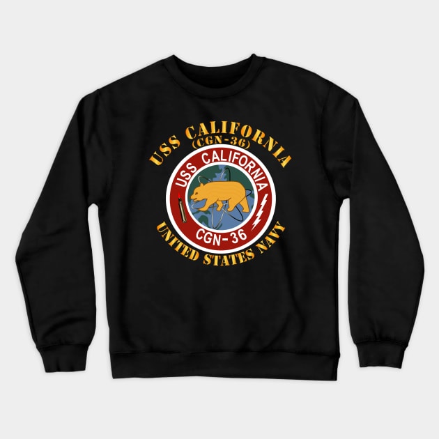 USS California (CGN-36) Crewneck Sweatshirt by twix123844